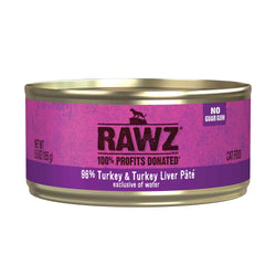 Rawz 96% Turkey & Turkey Liver Pate Cat Food image