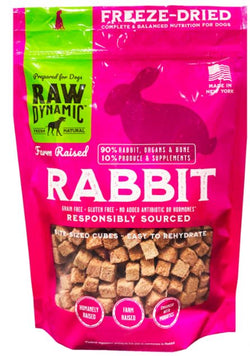 Raw Dynamic Freeze Dried Rabbit Dog Food (14 oz) image
