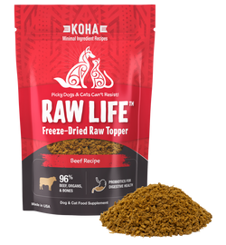 Koha Freeze-Dried Raw Topper Beef Recipe for Dogs and Cats image