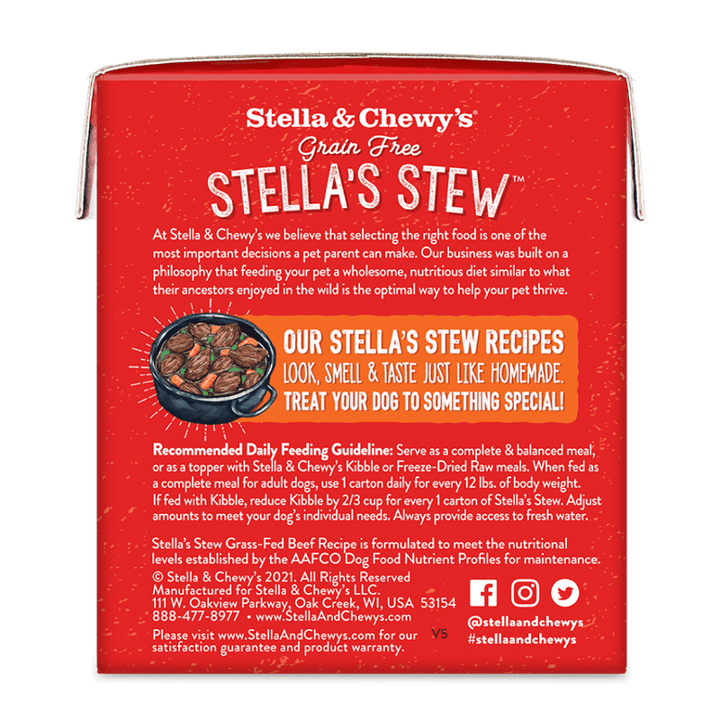 Stella & Chewy's Grass-Fed Beef Stew (11-oz)