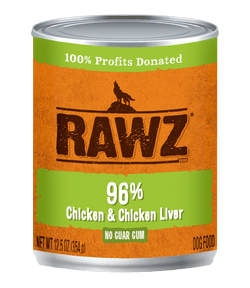 Rawz 96% Chicken & Chicken Liver Dog Food image
