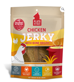 Plato Chicken Jerky with Bone Broth (7 oz) image