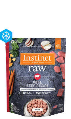 Instinct Raw Frozen Bites Real Beef Recipe image