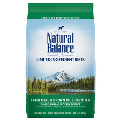 Natural Balance L.I.D. Limited Ingredient Diets Lamb Meal & Brown Rice Dry Dog Formula image