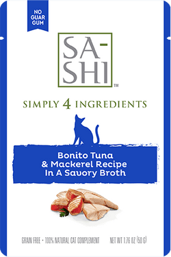 Rawz Sa-Shi Bonito Tuna & Mackerel Cat Food Recipe In Savory Broth image