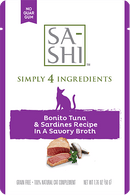 Rawz Sa-Shi Bonito Tuna & Sardines Cat Food Recipe In Savory Broth
