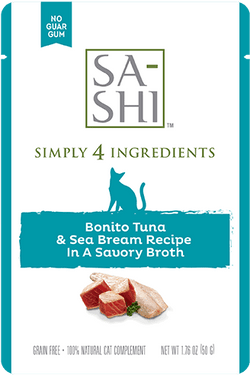 Rawz Sa-Shi Bonito Tuna & Sea Bream Cat Food Recipe In Savory Broth image