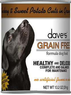 Dave’s Grain Free Turkey & Sweet Potato Cuts in Gravy Canned Dog Food image