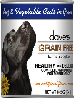 Dave’s Grain Free Beef & Vegetable Cuts in Gravy Canned Dog Food image