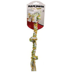 MAMMOTH FLOSSY CHEWS COLOR 3 KNOT ROPE TUG (15 IN, MULTI) image